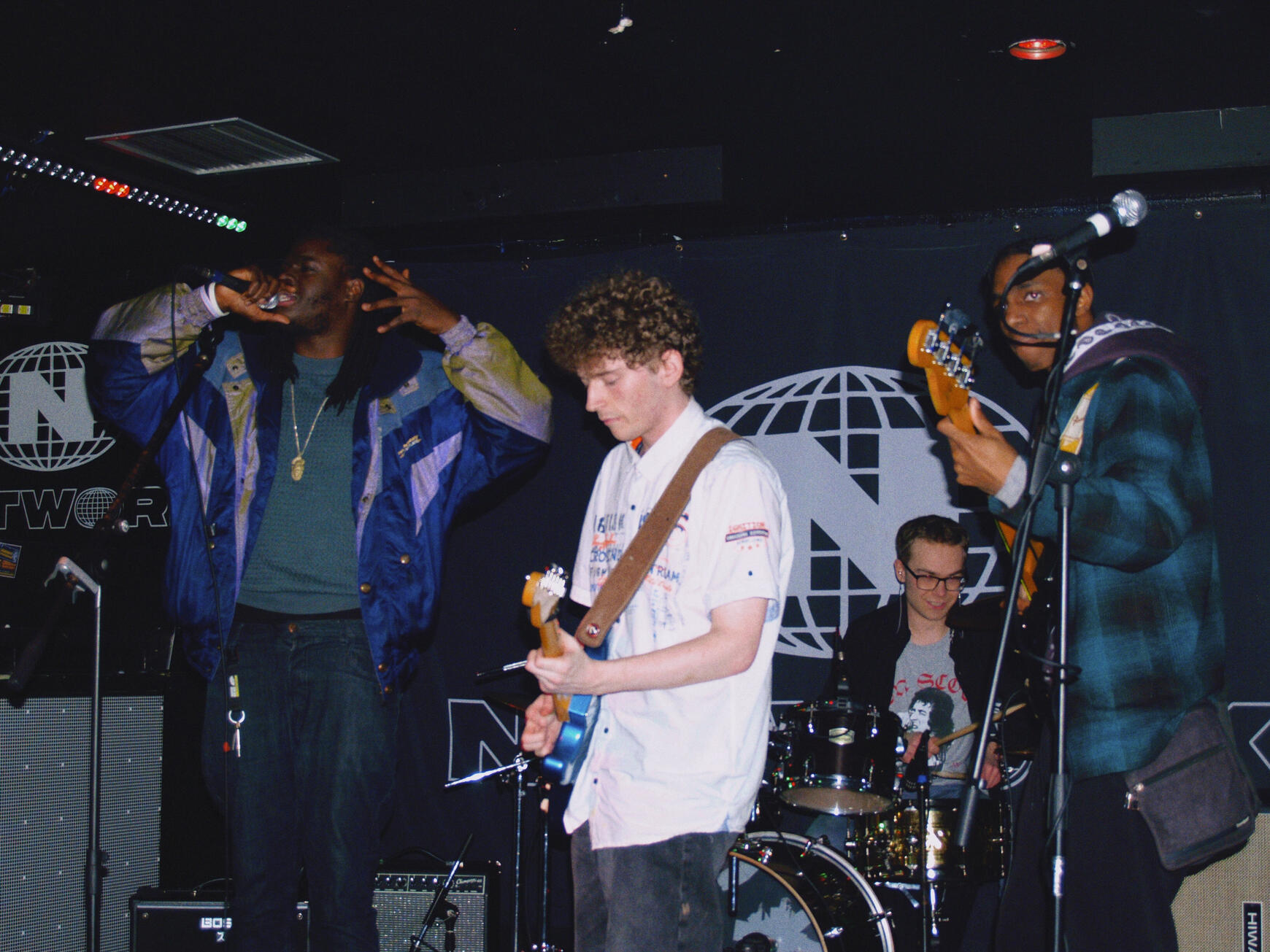 Wizzystarband live performance at Network Sheffield, UK, Press, Editorial, Promotional. Wizzystarband performance live on stage at Network Venue in Sheffield, Uk